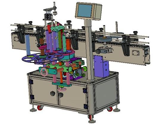 自动圆瓶贴标机
